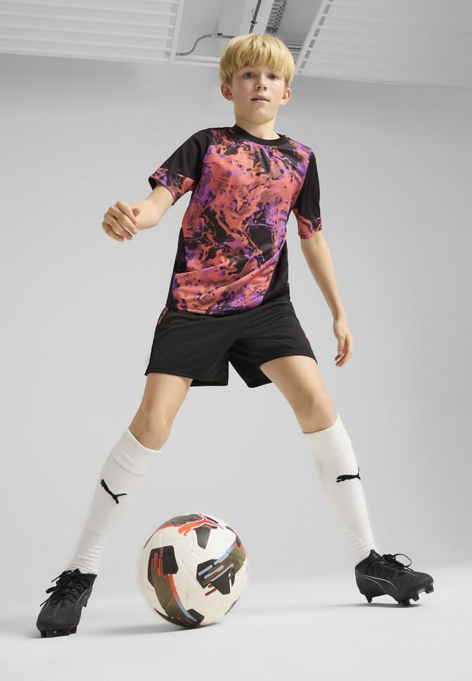 Młodzieżowe szorty piłkarskie IndividualCUP PUMA Black