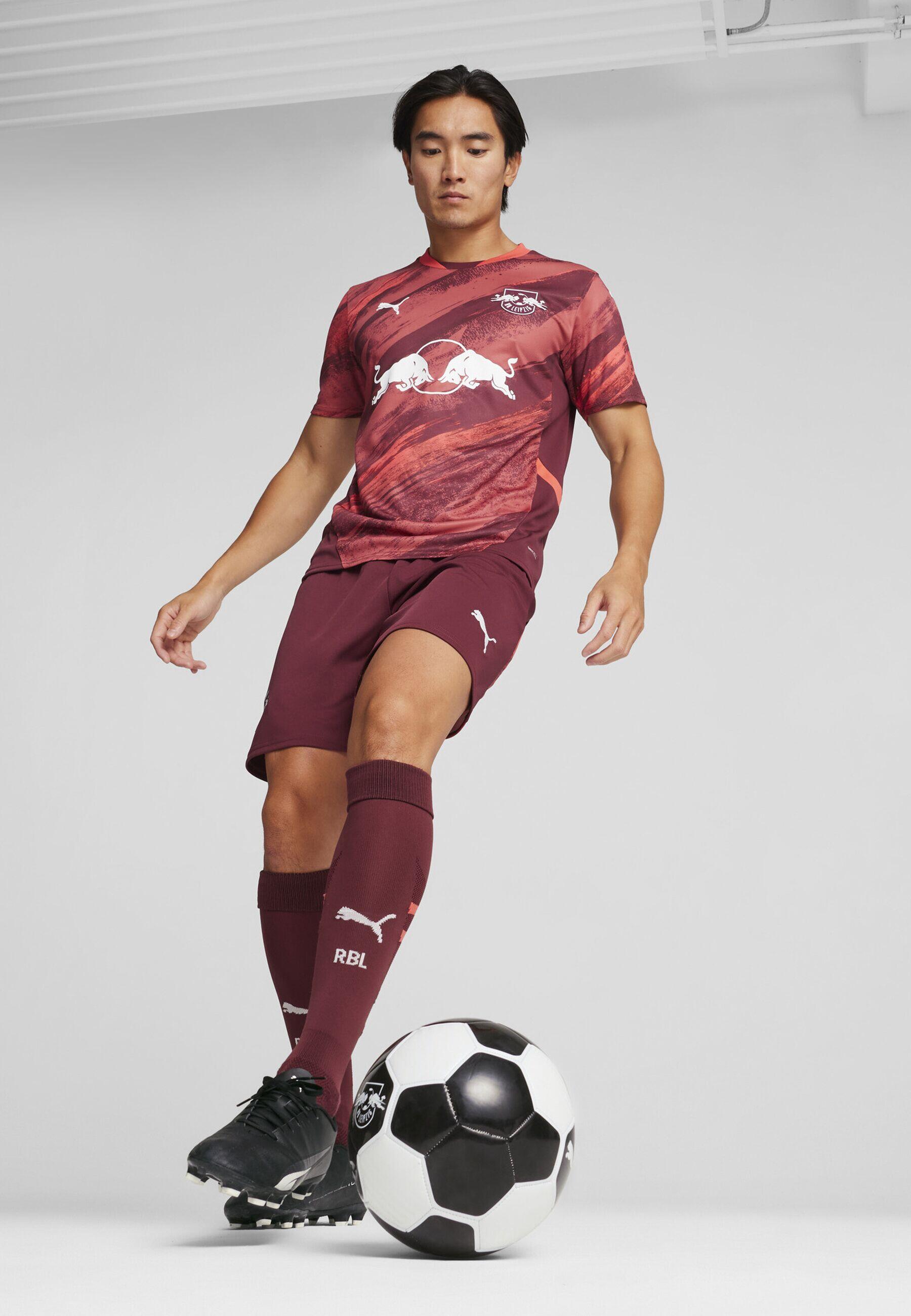 Męska koszulka wyjazdowa RB Leipzig 24/25 PUMA Dark Jasper Active Red 3/7