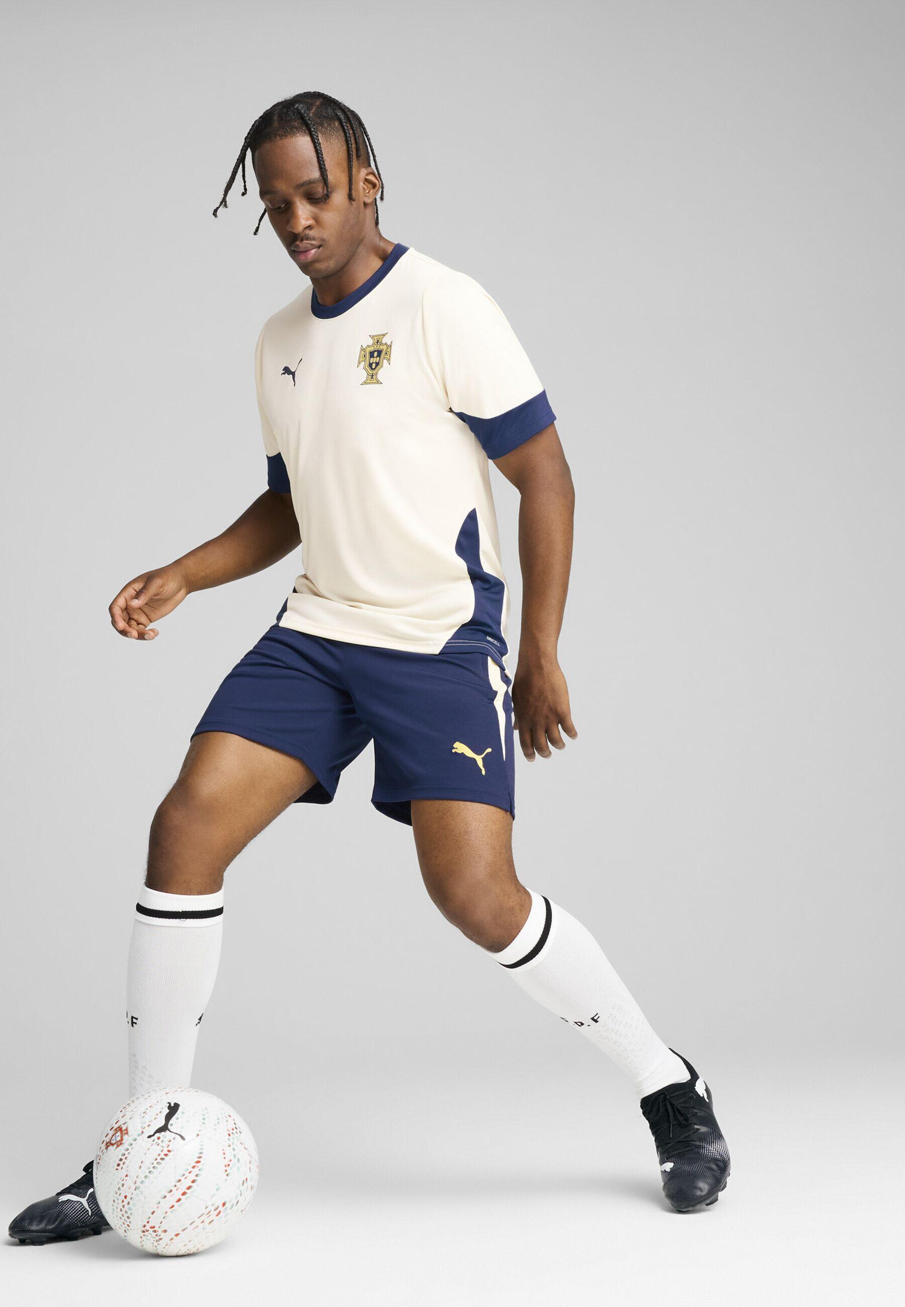 Maglia da allenamento Portogallo da uomo PUMA Sugared Almond Persian Blue Beige 2/7