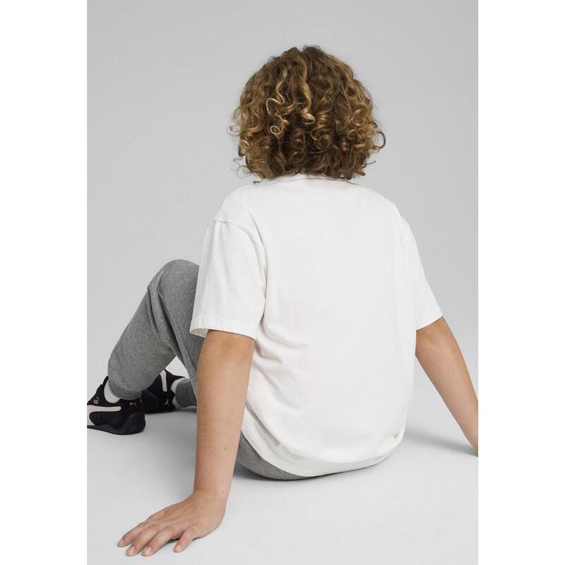 Młodzieżowa luźna koszulka ESS z małym logo No. 1 PUMA White