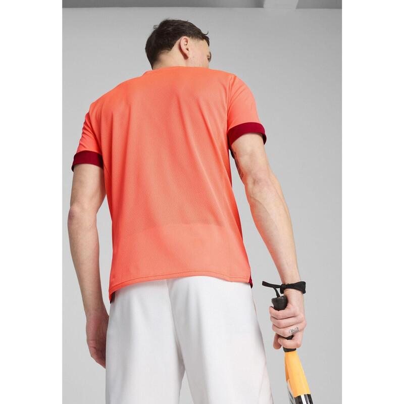 Tricou padel bărbați Individual Graphic portocaliu PUMA Glowing Red