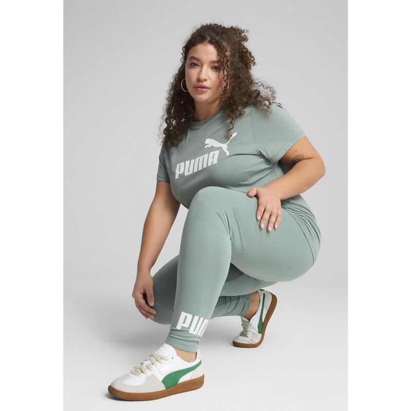 Damska koszulka z logo ESS No. 1 PUMA Green Moon