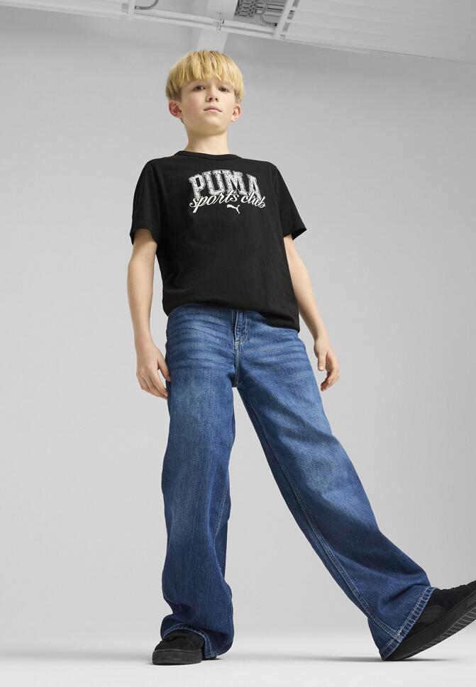 Młodzieżowa koszulka PUMA Class z grafiką PUMA Black