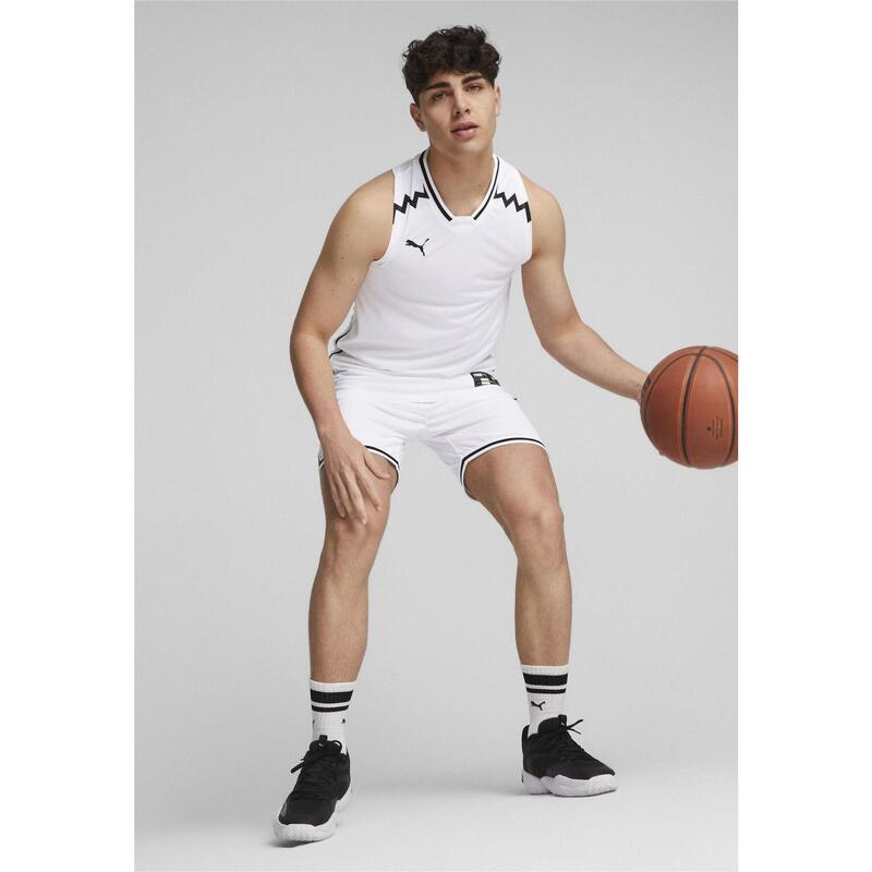 Tricou Alergare Bărbați Hoops Team Basketballtrikot Herren Puma PUMA White