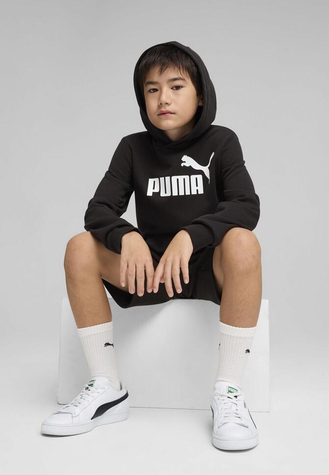 Młodzieżowa bluza z kapturem ESS z logo No. 1 PUMA Black
