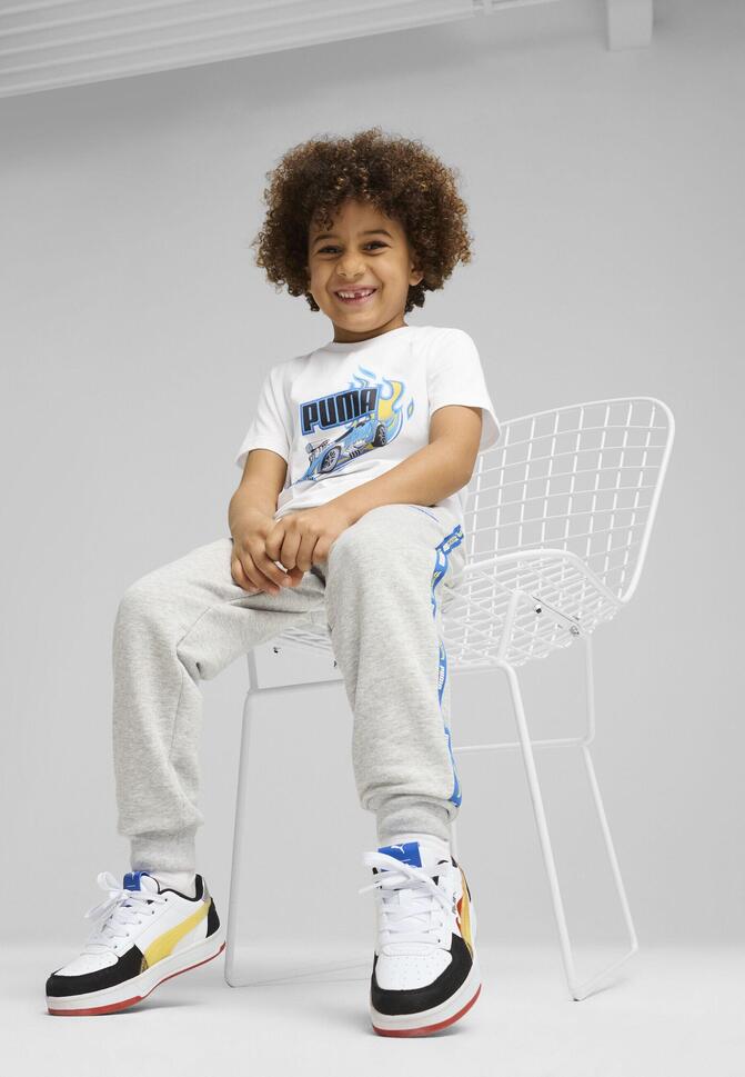 Dziecięce spodnie dresowe PUMA × HOT WHEELS™ PUMA Light Gray Heather