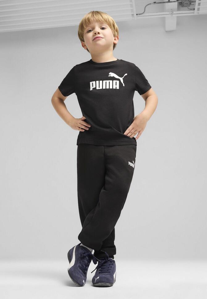 Dziecięce polarowe spodnie dresowe ESS z logo No. 1 PUMA Black