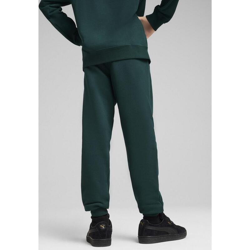 Młodzieżowe spodnie dresowe ESS z logo No. 1 PUMA Dark Myrtle Green