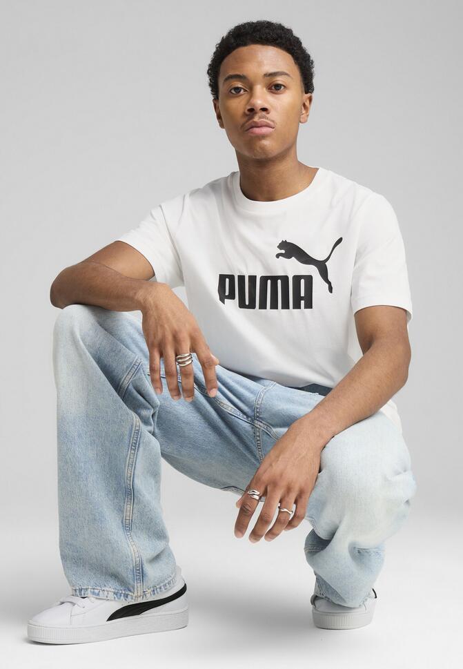 Męska koszulka Essentials z logo No. 1 PUMA White