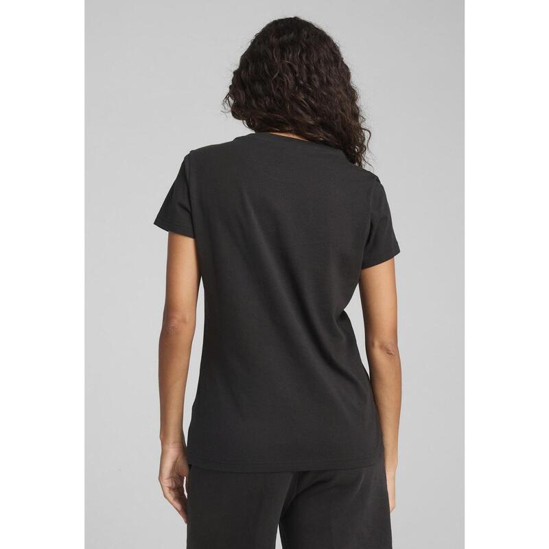 Tricou femei cu broderie Grafică Ess Script PUMA Black