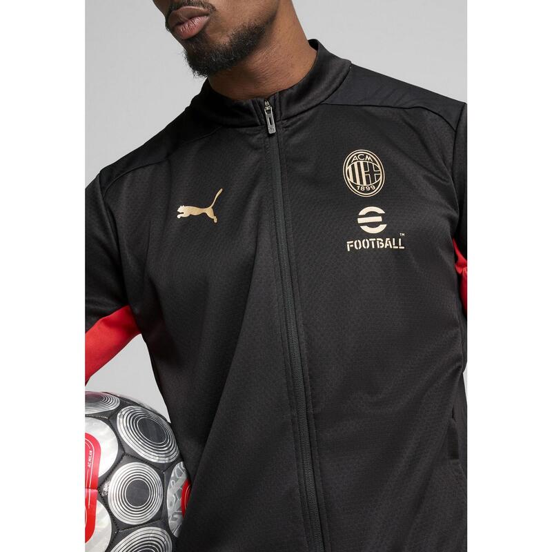 Pánská tréninková bunda AC Milán PUMA Black For All Time Red