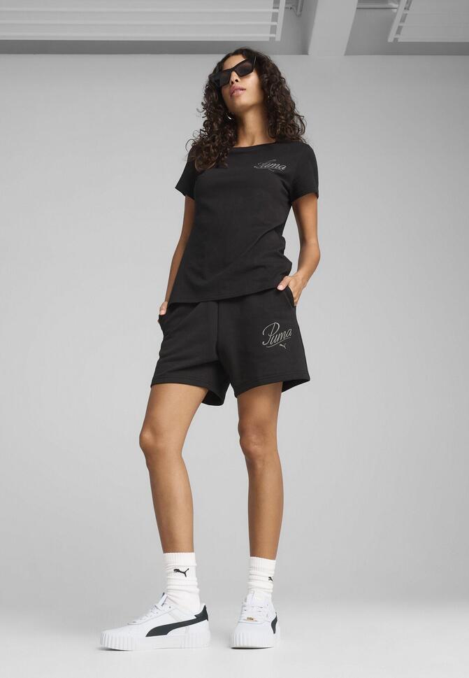 Damska koszulka ESS SCRIPT PUMA Black