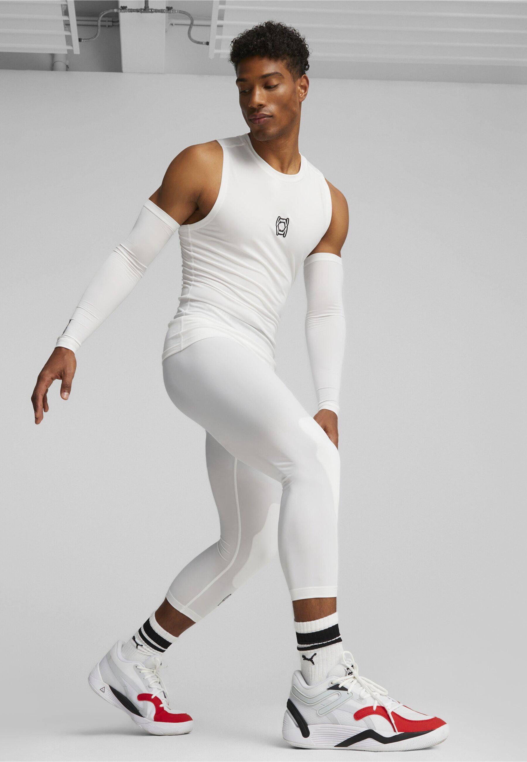 Hoops Team Basketbal Armmouwen voor heren PUMA White 6/7