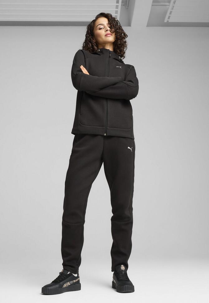 Damskie spodnie dresowe EVOSTRIPE PUMA Black