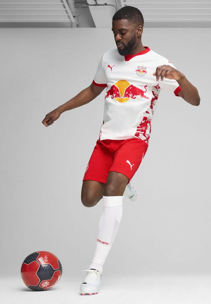 Męska koszulka domowa FC Red Bull Salzburg 24/25 PUMA White Red