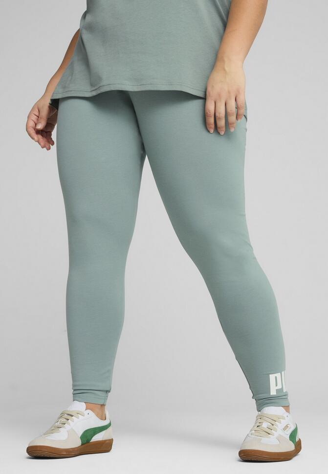 Legginsy damskie z logo No. 1 ESS PUMA Green Moon