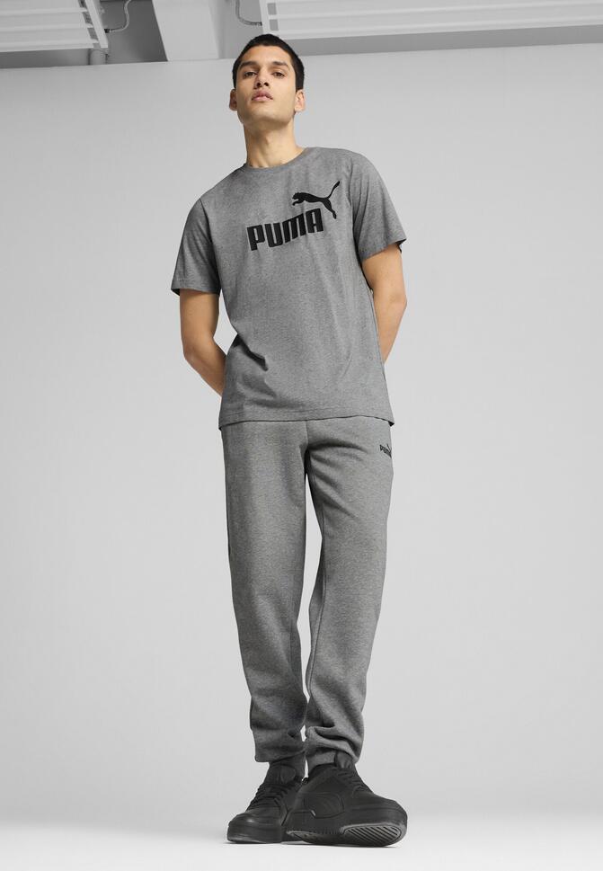 Męska koszulka Essentials z logo No. 1 PUMA Medium Gray Heather