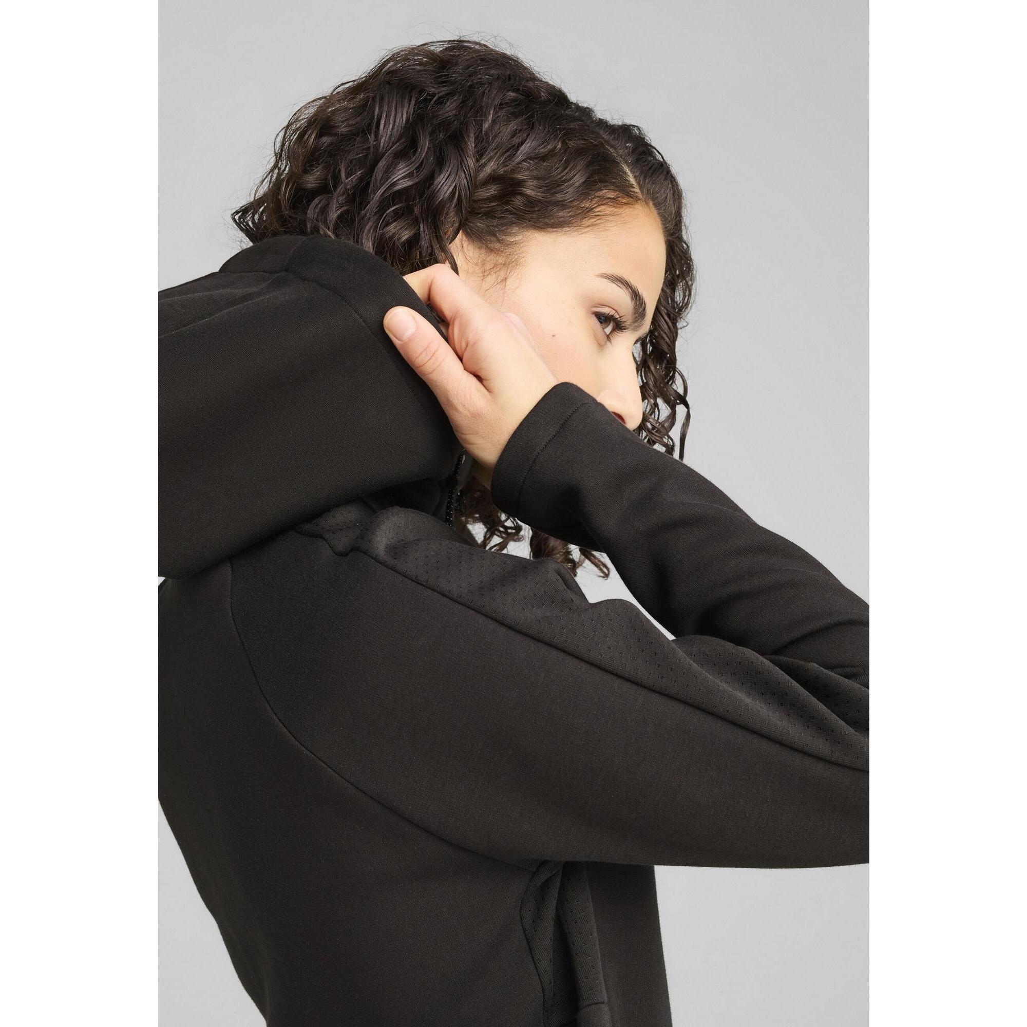 Damska rozpinana bluza z kapturem EVOSTRIPE PUMA Black