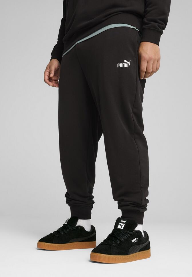 Męskie spodnie dresowe Essentials z logo No. 1 PUMA Black