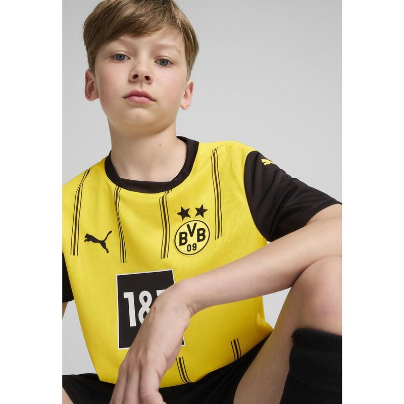 Młodzieżowa koszulka domowa Borussia Dortmund 24/25 PUMA Faster Yellow Black