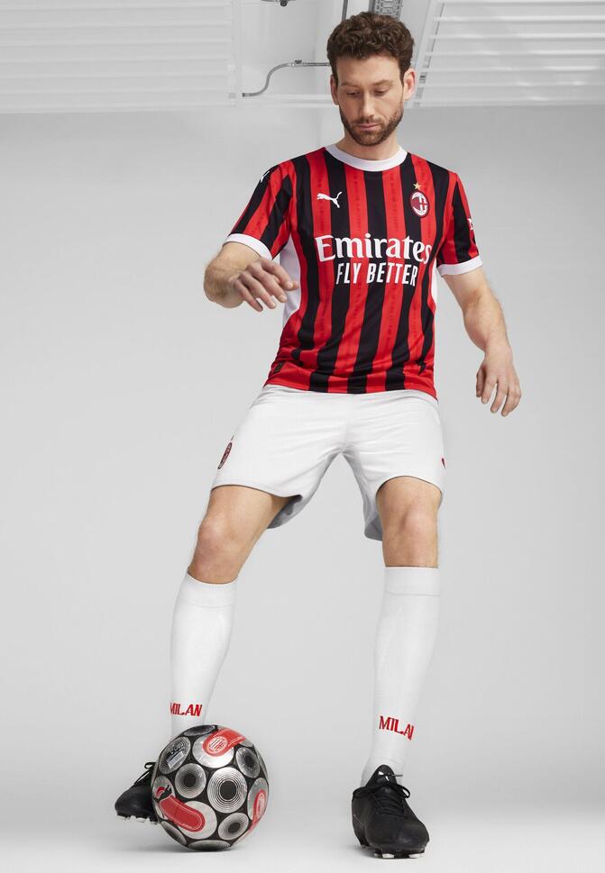 Męska koszulka domowa AC Milan 24/25 PUMA For All Time Red Black
