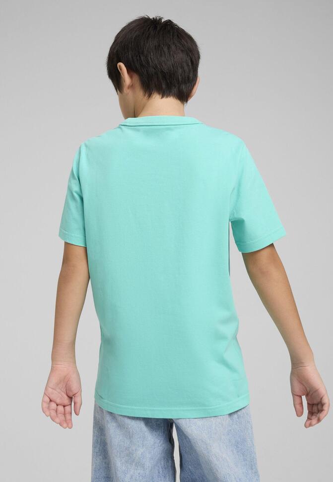 Młodzieżowa koszulka PUMA Class z grafiką PUMA Aquatic Green