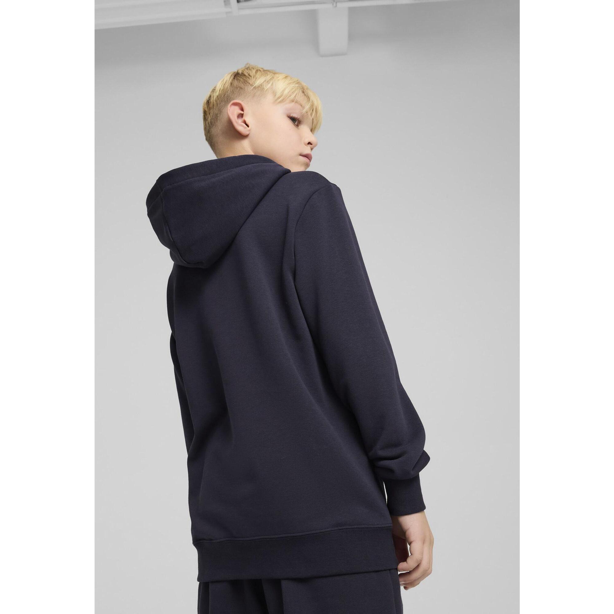 Młodzieżowa bluza z kapturem ESS z logo No. 1 PUMA New Navy Blue
