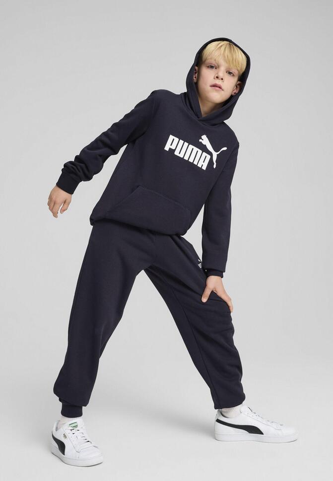 Młodzieżowa bluza z kapturem ESS z logo No. 1 PUMA New Navy Blue thumbnail