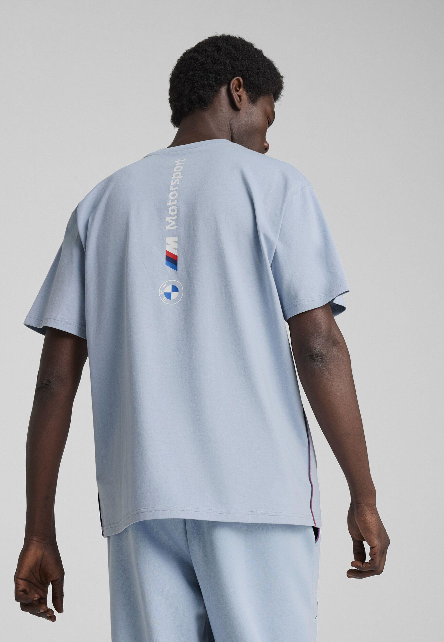 BMW M Motorsport Essentials+ T-shirt met logo voor heren PUMA Blue Wash 6/7