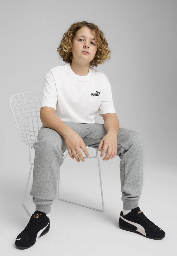 Młodzieżowa luźna koszulka ESS z małym logo No. 1 PUMA White