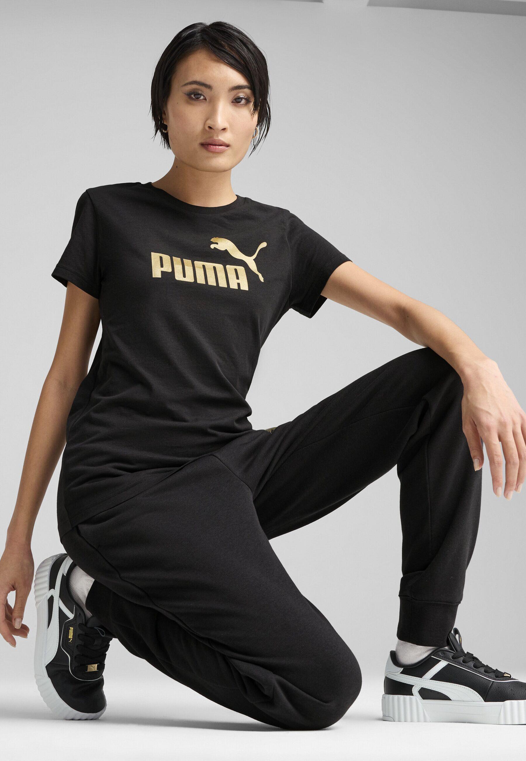 Maglietta con logo ESS METALLIC No. 1 da donna PUMA 7/7