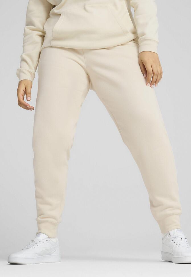 Damskie spodnie dresowe z małym logo No.1 ESS PUMA Alpine Snow White