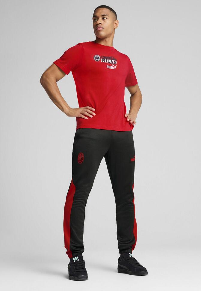 Męskie spodnie AC Milan ftblNRGY+ PUMA Black For All Time Red