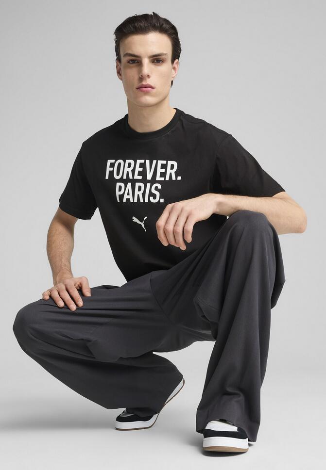 Męska koszulka Concept 2 Paris o luźnym kroju PUMA Black