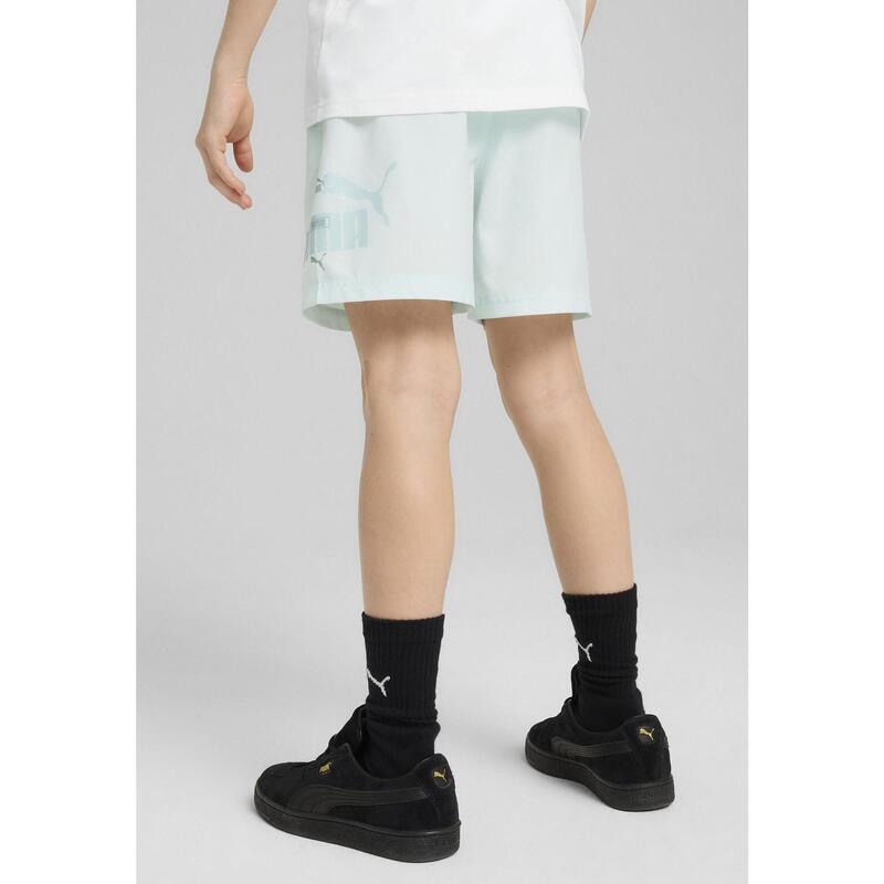 Młodzieżowe tkane szorty Essentials Logo Lab Summer PUMA Peaceful Blue