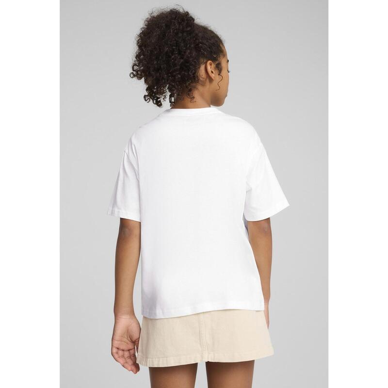 Młodzieżowa koszulka Essentials Boxy PUMA White