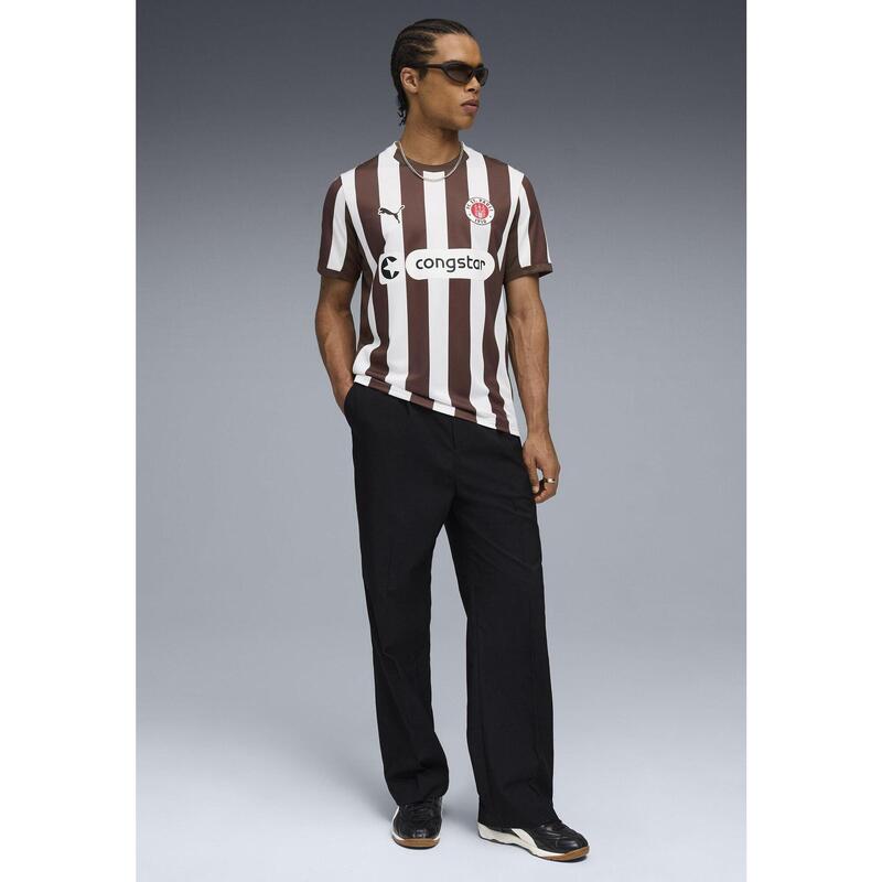 Męska koszulka domowa FC St. Pauli 25/26 PUMA Espresso Brown White