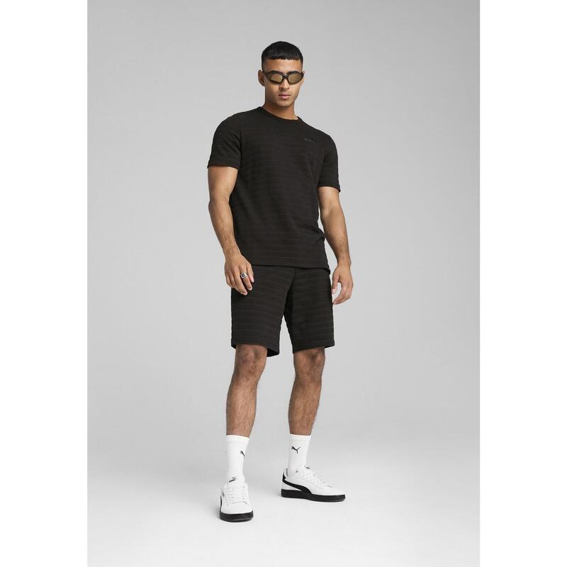 Tricou Bărbați Design Texturat Essentials Albastru Liniștitor PUMA Black