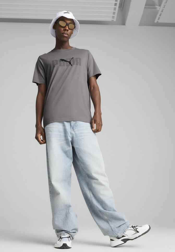 Męska koszulka Essentials Logo Lab PUMA Cast Iron Gray
