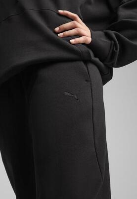 Her comfort joggingbroek met hoge taille voor dames puma black