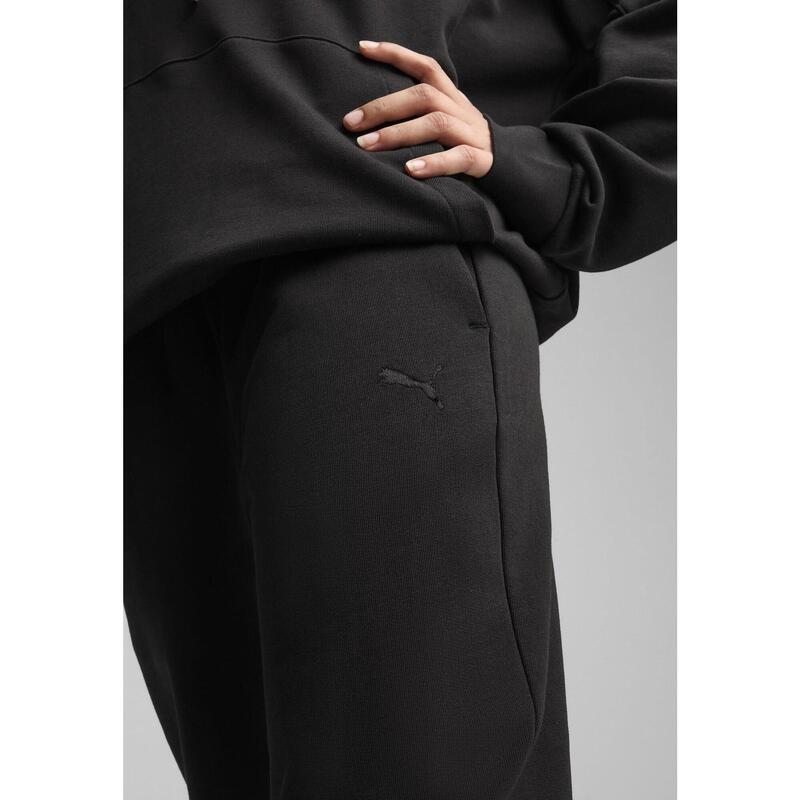 Damskie wygodne spodnie dresowe z wysokim stanem HER PUMA Black