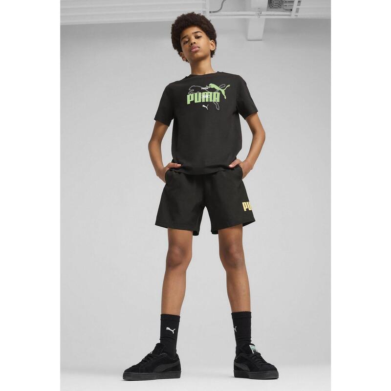 Tricou copii Puma Ess Logo Lab Summer Tee B, Negru