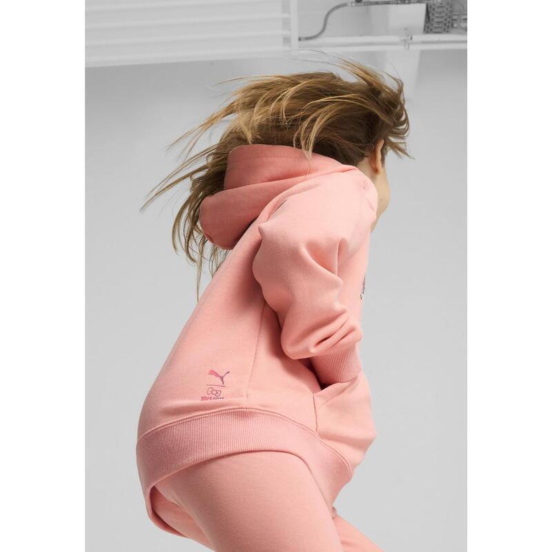 Hanorac copii Puma X Hello Kitty Friends Relaxed Hoodie Tr, Roz