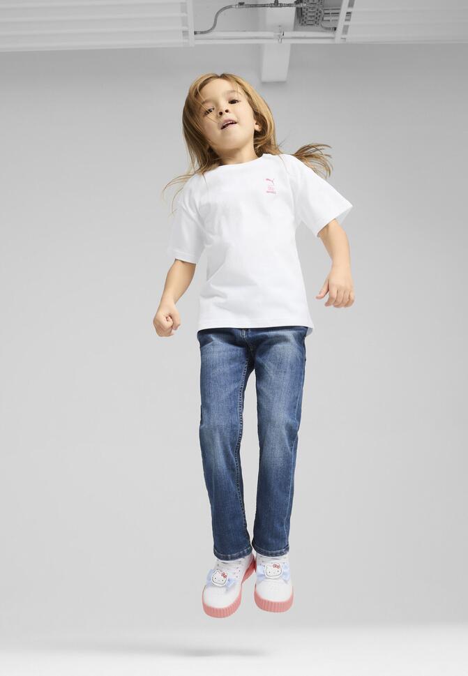 Dziecięca luźna koszulka PUMA x HELLO KITTY AND FRIENDS z grafiką PUMA White