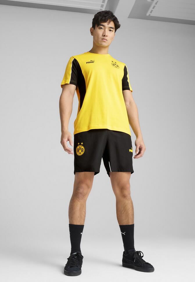 Męskie szorty Borussia Dortmund ftblARCHIVE PUMA Black Faster Yellow