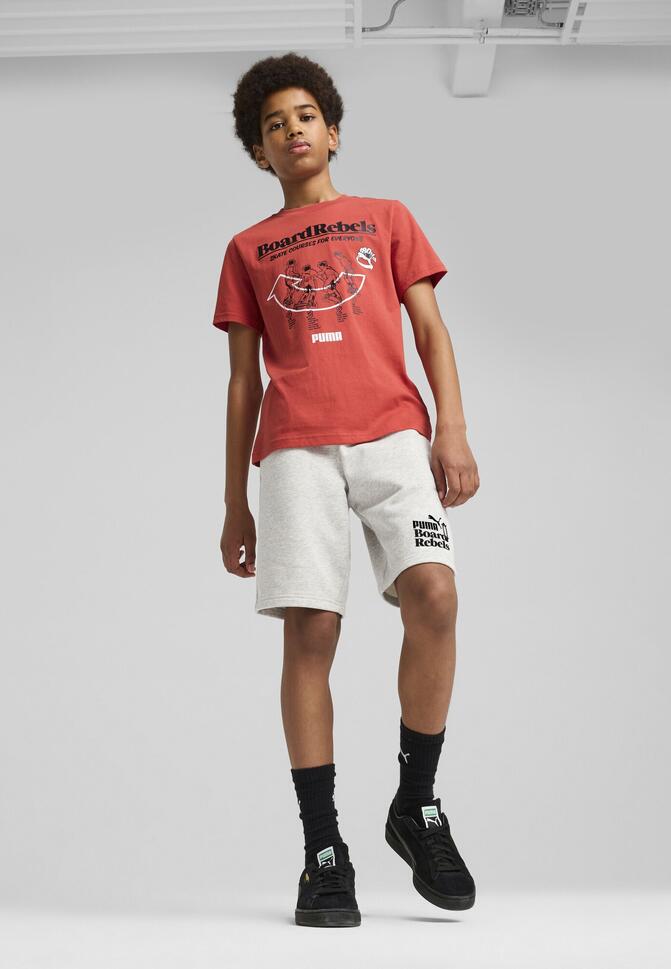 Młodzieżowa koszulka Mid 90s z grafiką PUMA Red Fire