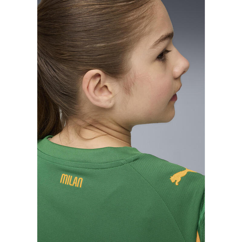 Młodzieżowa koszulka bramkarska AC Milan 25/26 PUMA Archive Green Intense Orange