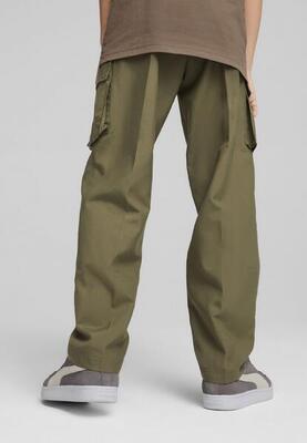 Pantaloni cargo in tessuto con logo ESS N. 1 per ragazzi PUMA Black