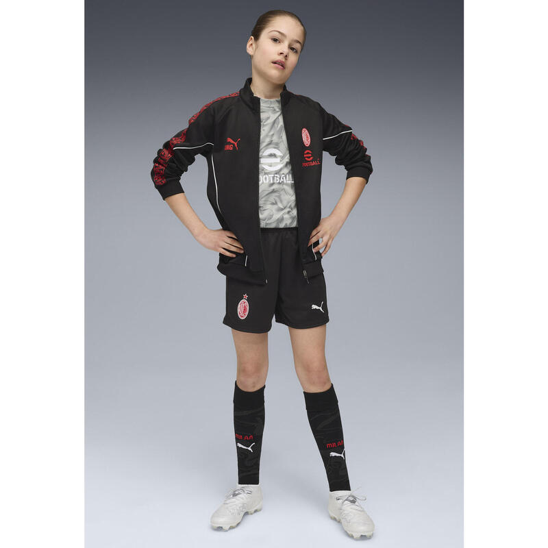 Młodzieżowa kurtka AC Milan KING Anthem PUMA Black For All Time Red