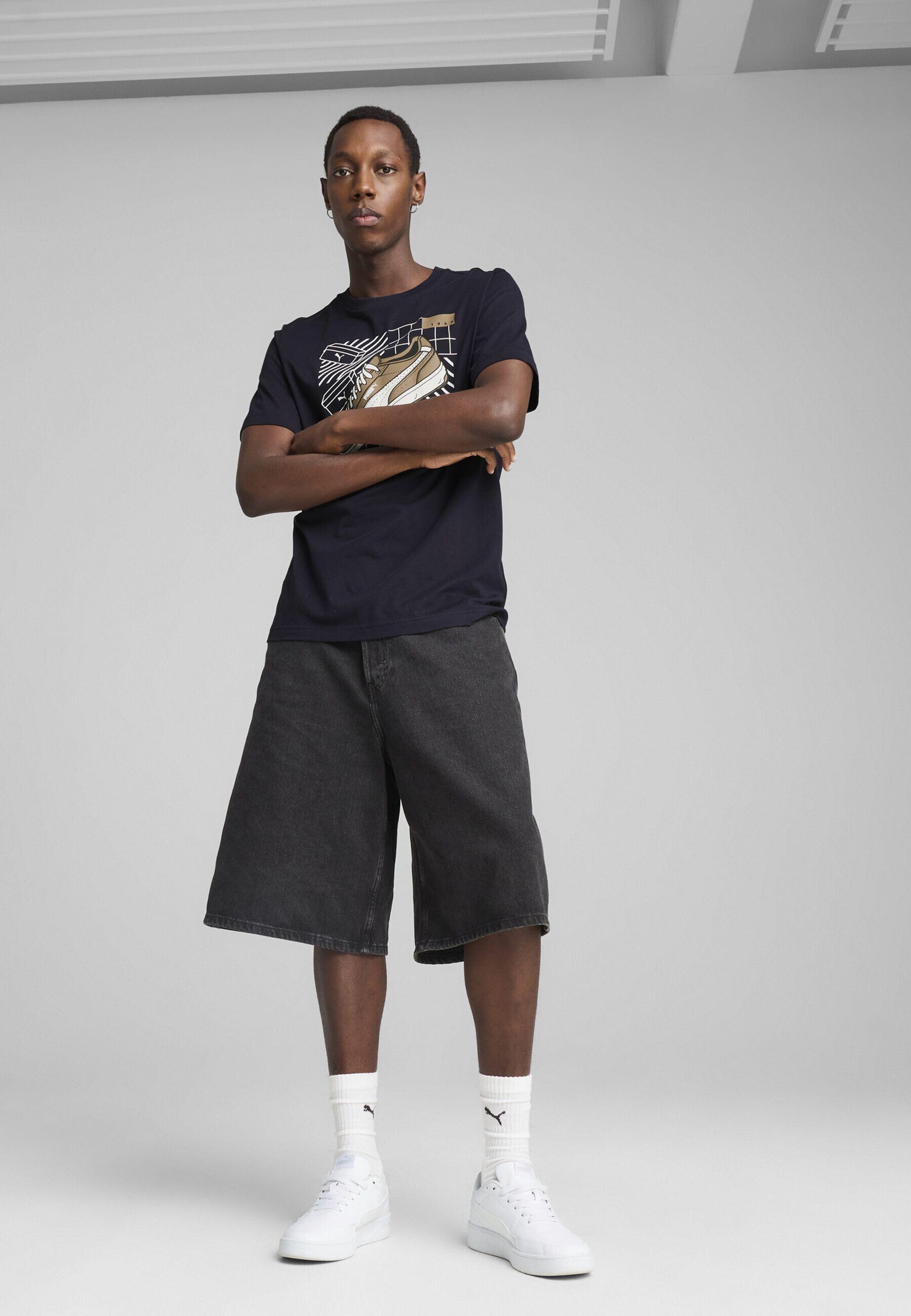 T-shirt fitness homem Graphics Sneaker PUMA New Navy Blue 7/7